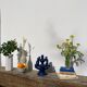 Candlestick in blue Tamegroute