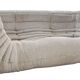 Beige Amrest Togo Sofa attributed to Michel Ducaroy for Ligne Roset, 1970s.