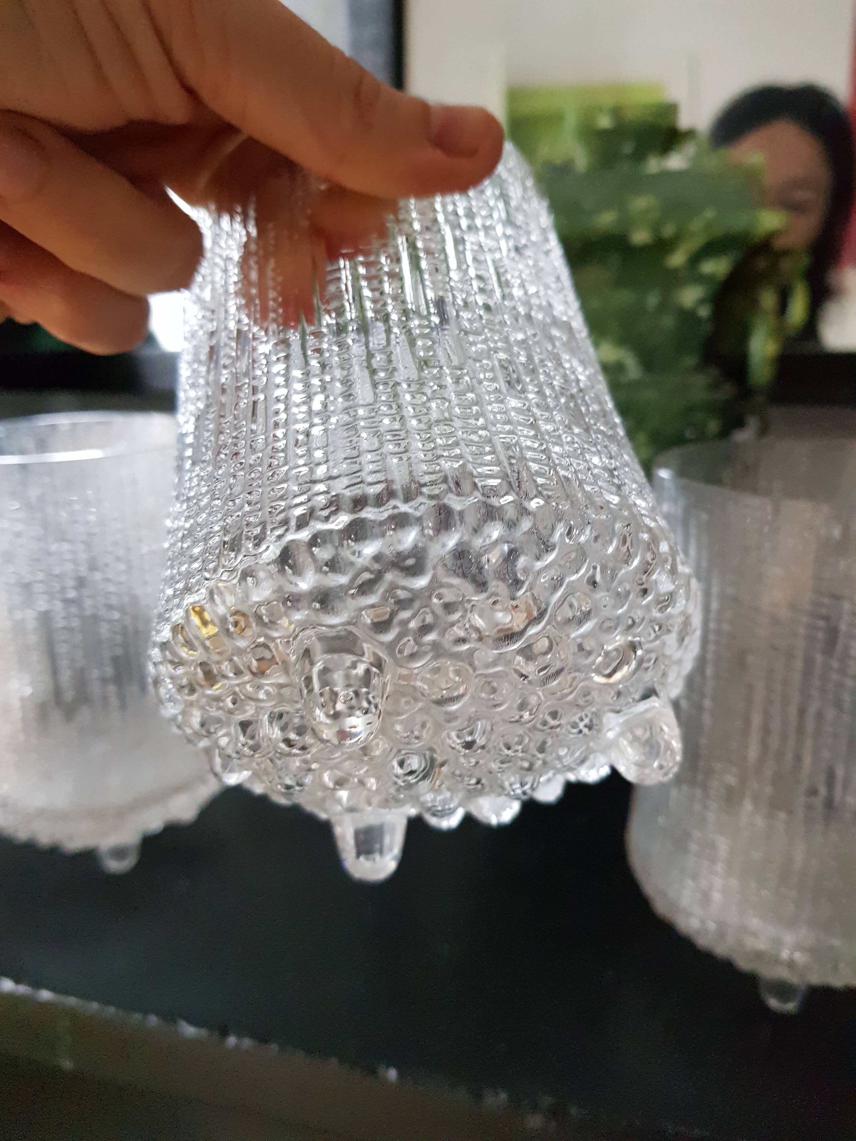 5 glasses ultima Thule design Littala 1970