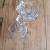 Glass candle holder