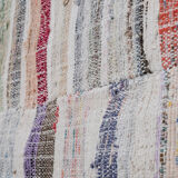 Turkish Oversize Rag Rug, 1970s 220 x 420 cm