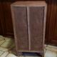 Vintage weekly chest of drawers with compass feet