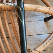 Pair of rattan armchairs