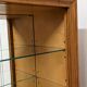 Art Deco style walnut display cabinet, France circa 1950