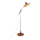 Large tilting luminaire in Steel and Teak Temde Leuchten 1960.