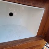 Retro bedside table with marble
