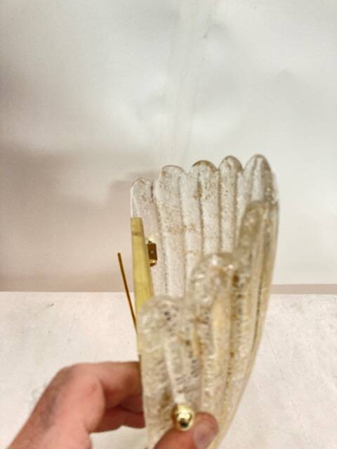 Pair of murano glass sconces