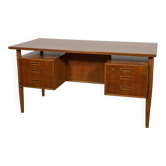 Mid-Century Freestanding Teak Desk, Denmark, 1960s