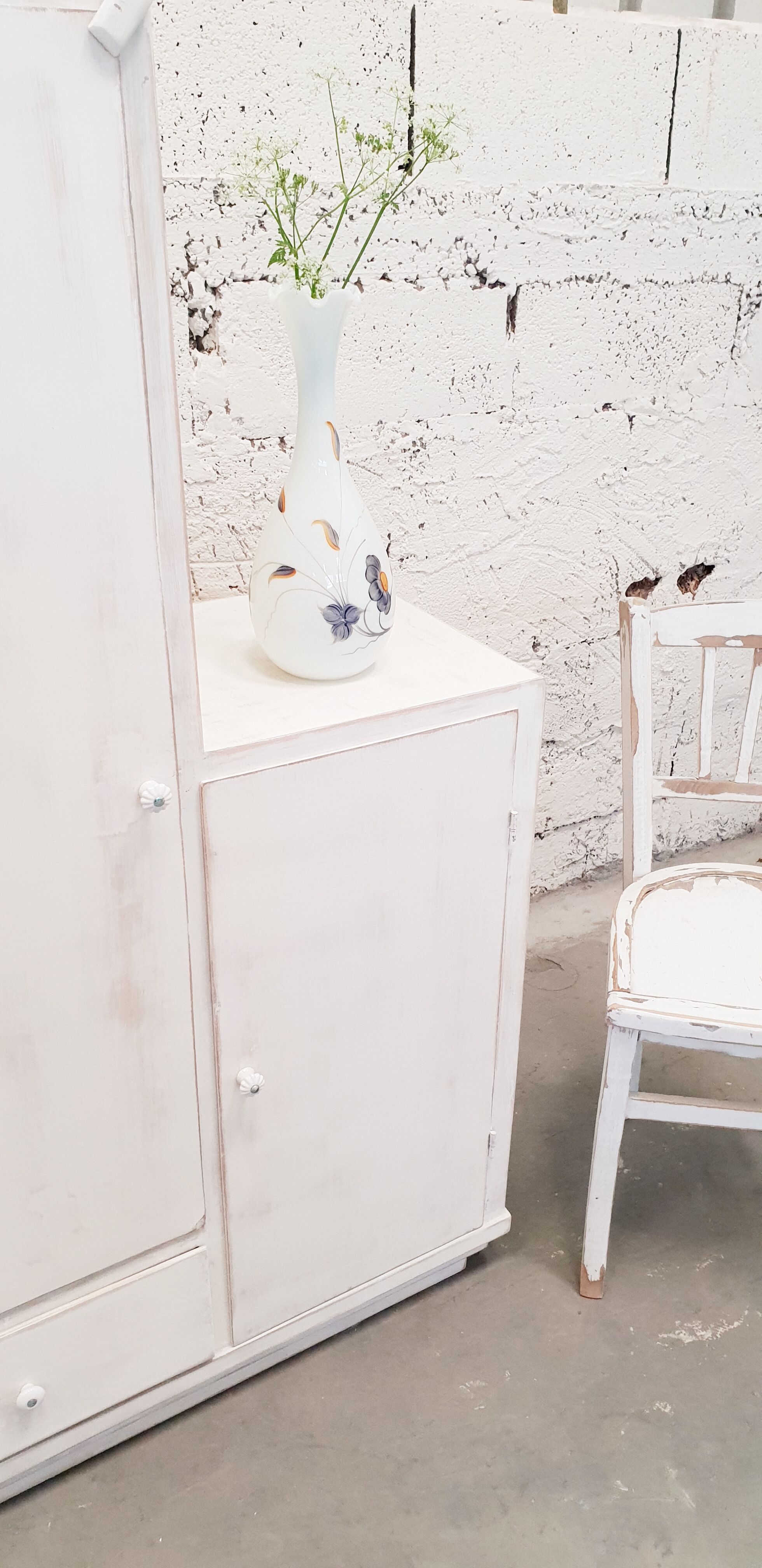 Vintage asymmetrical cabinet