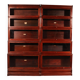 pair of Globe Wernicke London 'waterfall' bookcases in mahogany circa