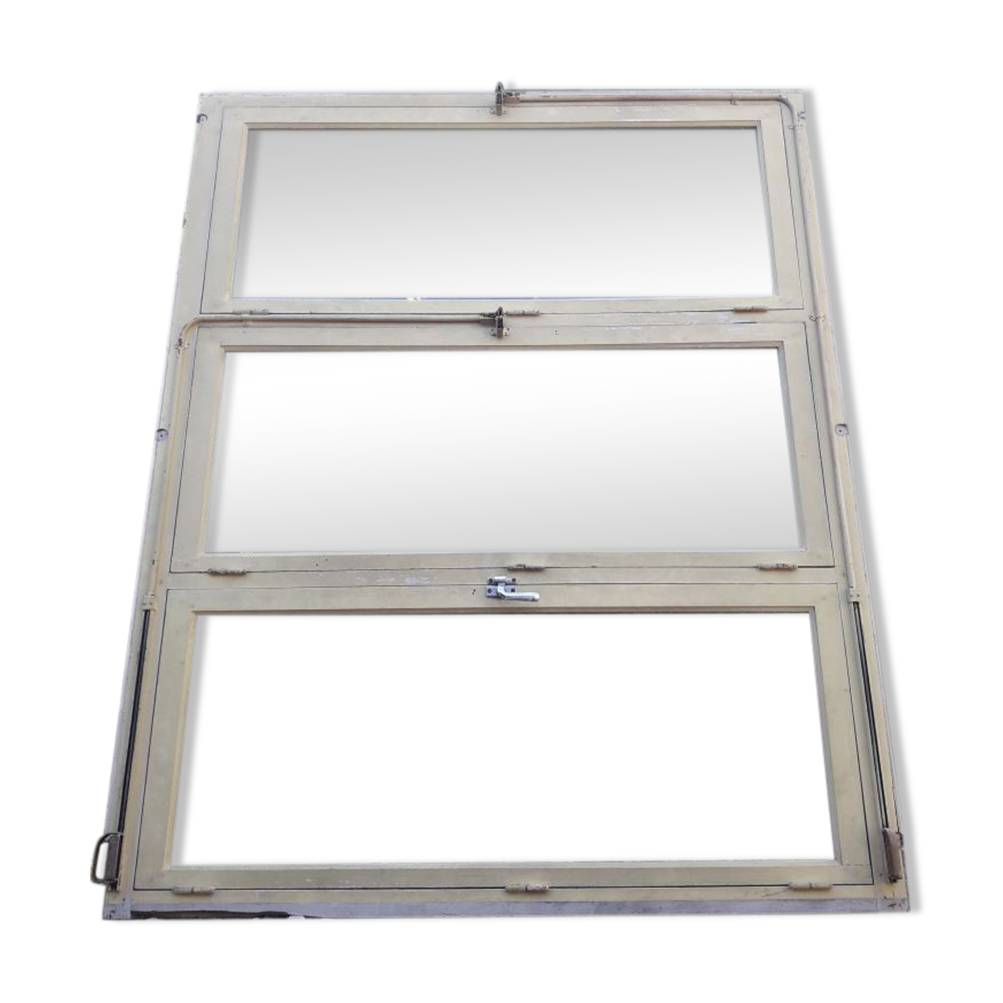 Wooden canopy 3 windows with bellows and abbatant