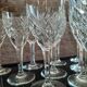 Set of 10 antique crystal glasses