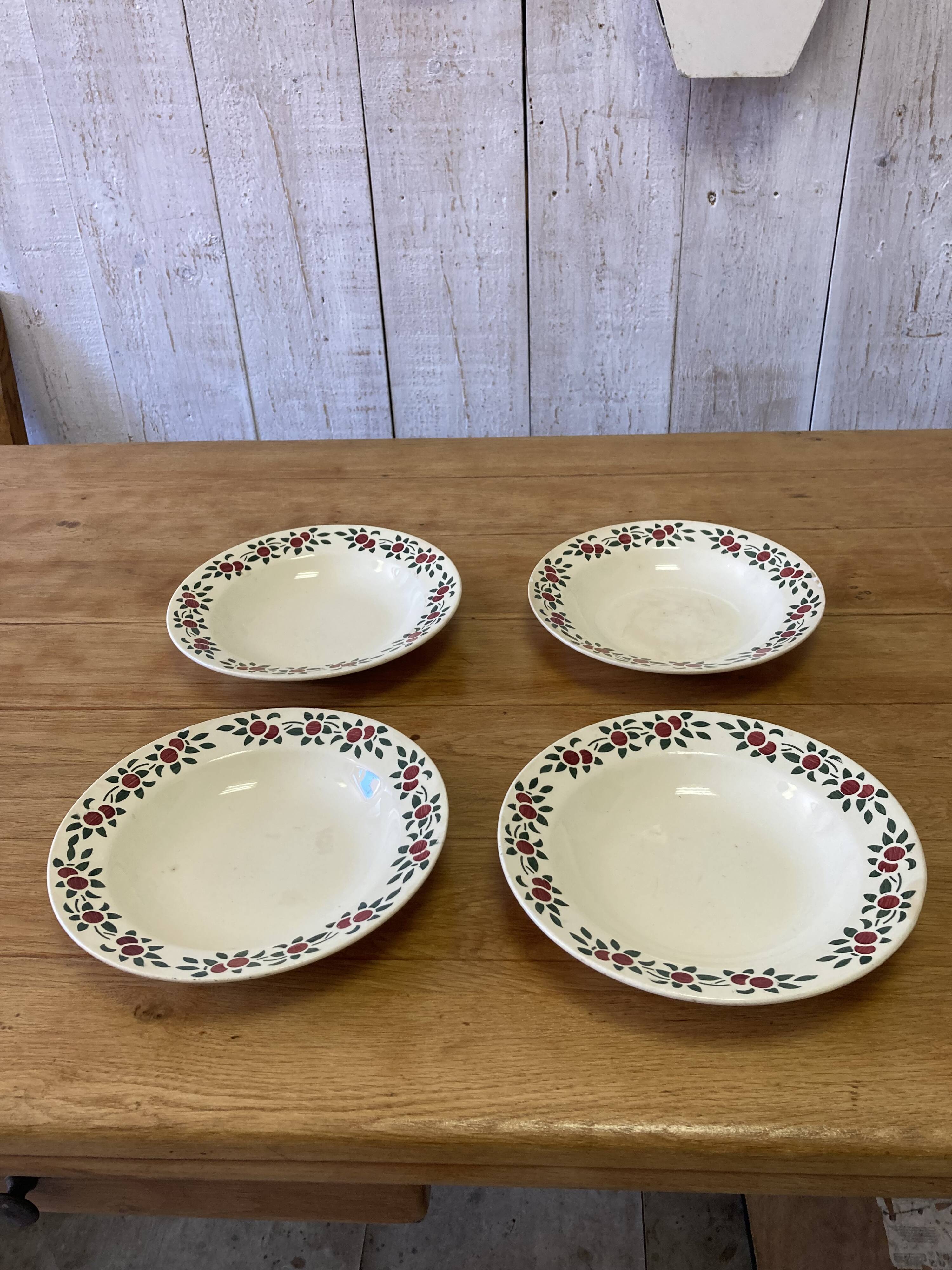 Vintage Montereau plates