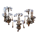 Tassel wall lights x3