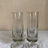 Ensemble de 4 flûtes à champagne en verre épais