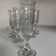 Set of 9 Louis Philippe tulip champagne flutes with flat sides mid 19th