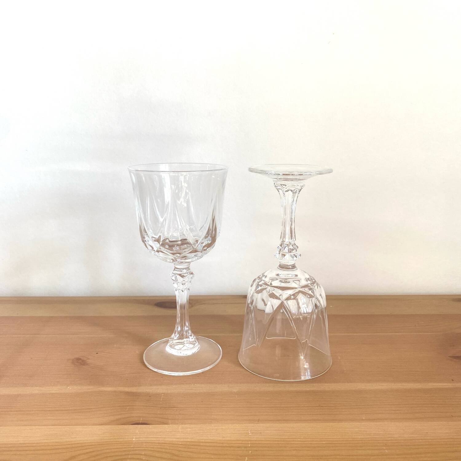 Red wine glasses - Cristal d'arques - Auteuil model - vintage