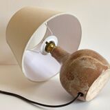 Artisanal lamp in vintage enamelled stoneware