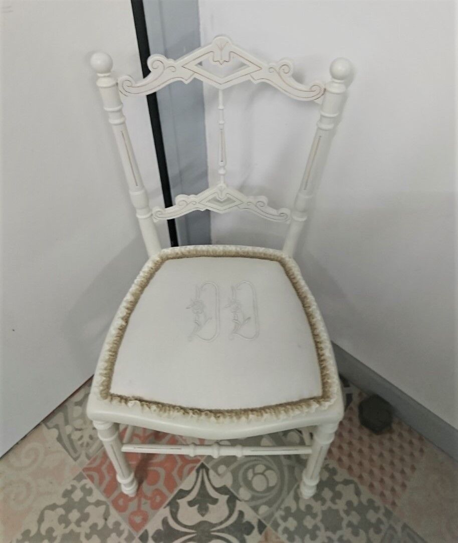 Antique chair "embroidery"