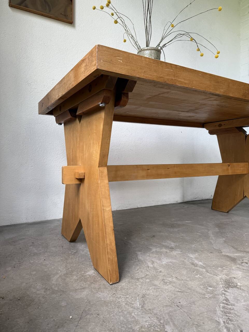 1950s beech mountain furniture table