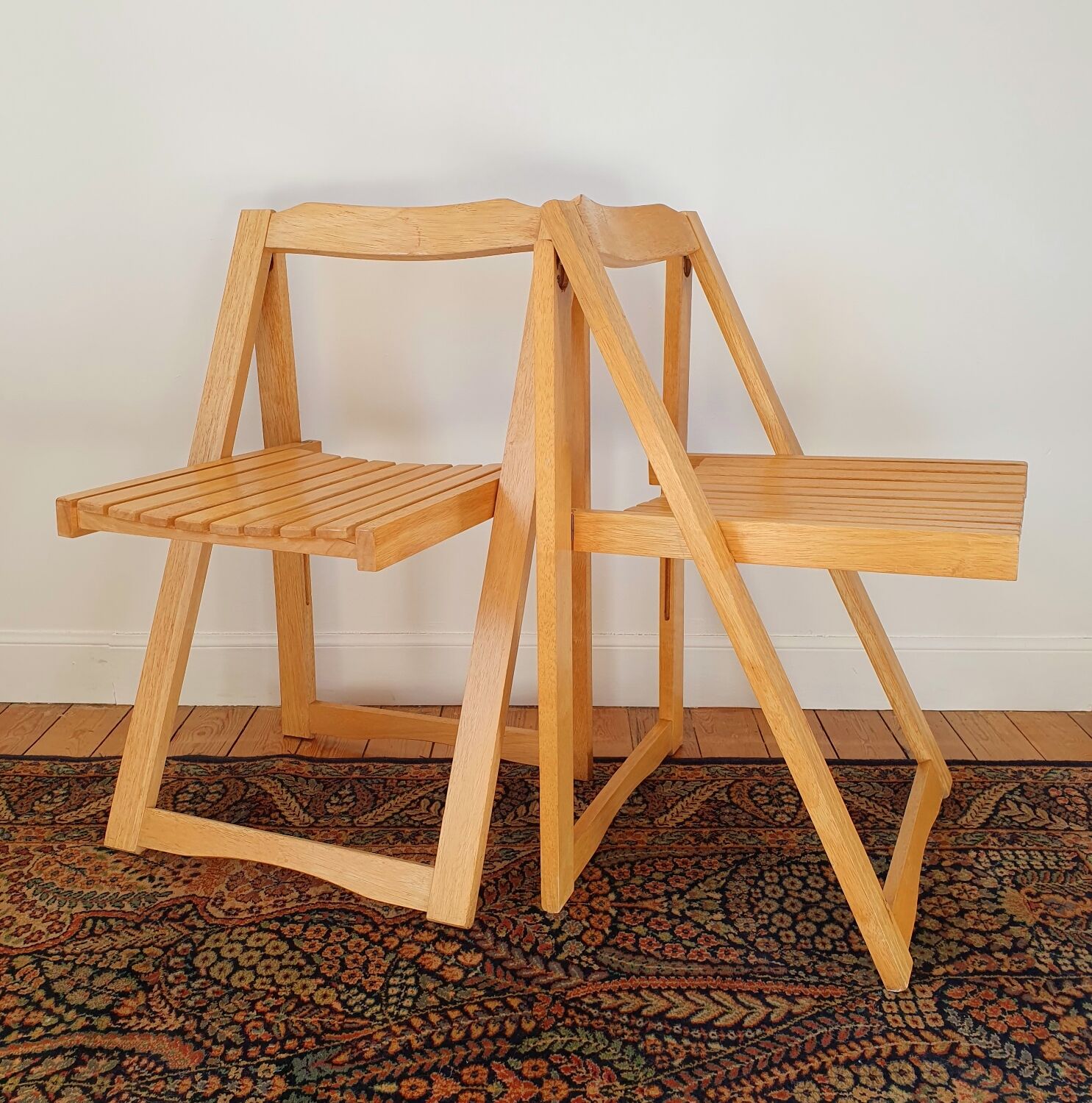 Paire de chaises pliantes