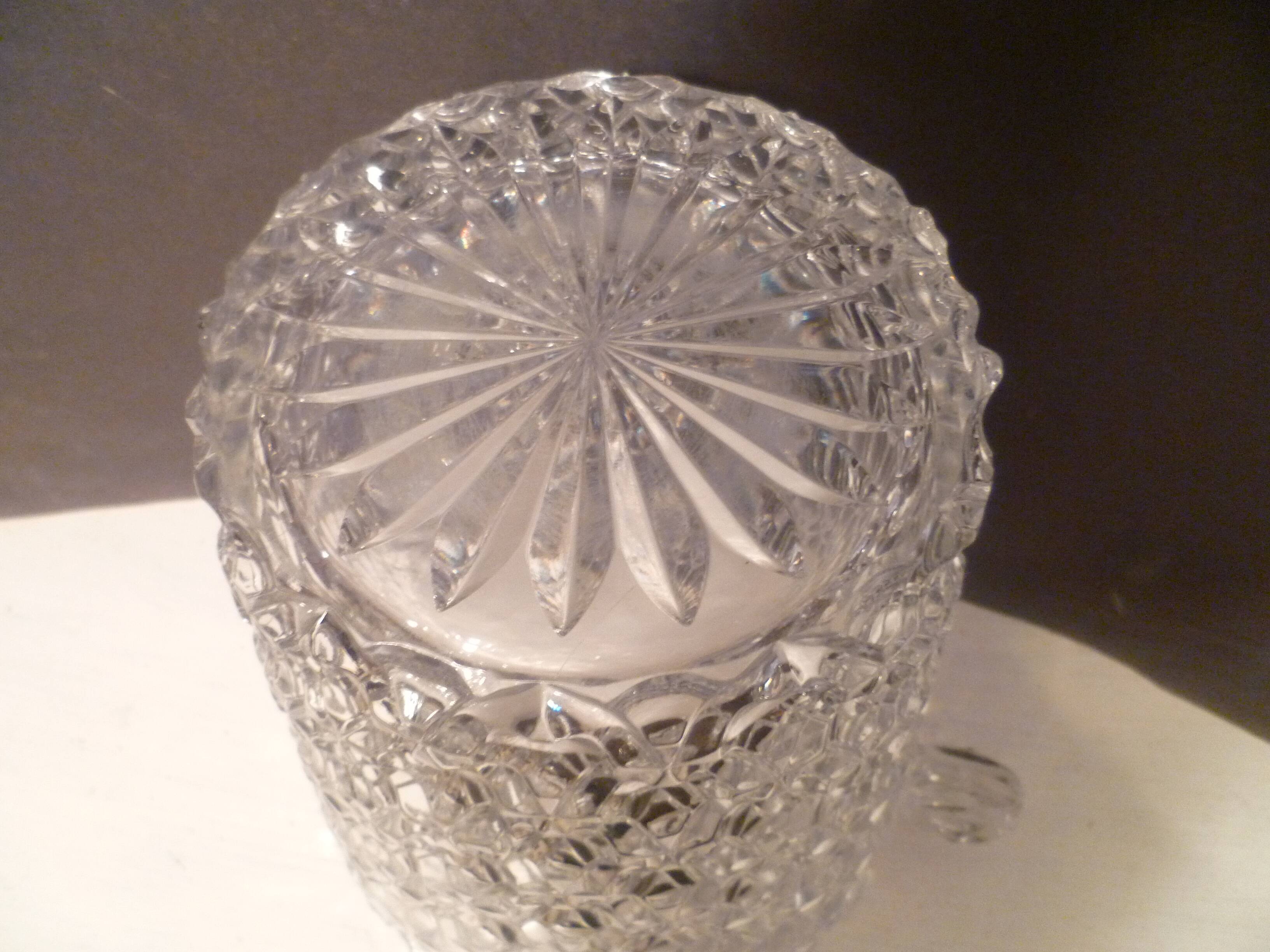 Fan-sized crystal champagne bucket