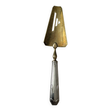 Art Deco silver-plated and vermeil cake server