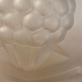 Vintage art deco glass globe table lamp