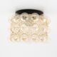 Helena Tynell glass ceiling light for Linburg, Germany, 1960.
