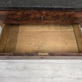 Commode ancienne en acajou flammé de style louis philippe