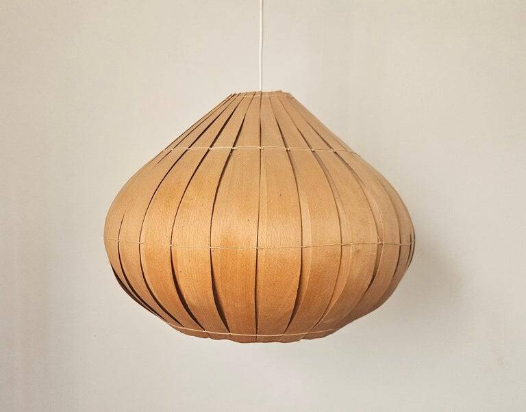 Midcentury Veneer Pendant in style of Hans-Agne Jakobsson, Denmark, 1960s