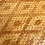 Vintage bamboo and rattan tray