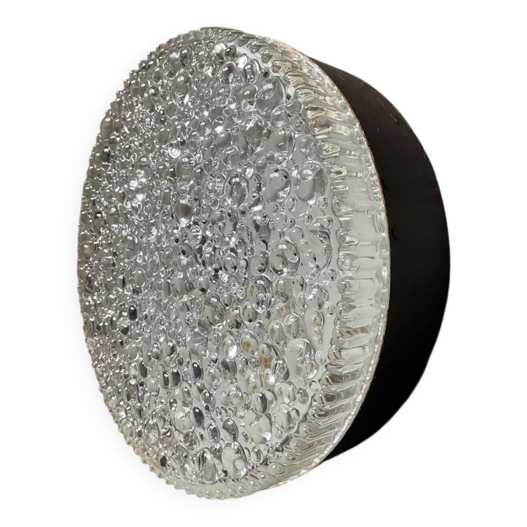 Vintage glass wall light 30cm from the 70s