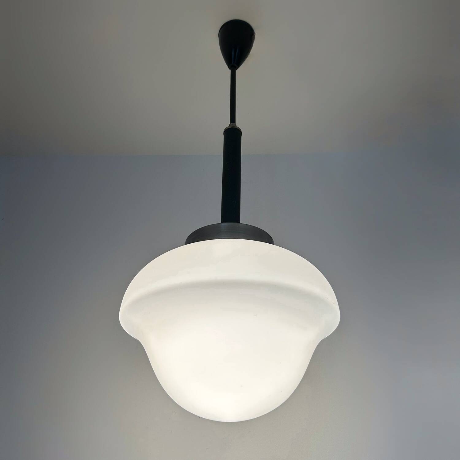 50s opaline bistro chandelier