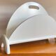Magazine holder white design 1980s