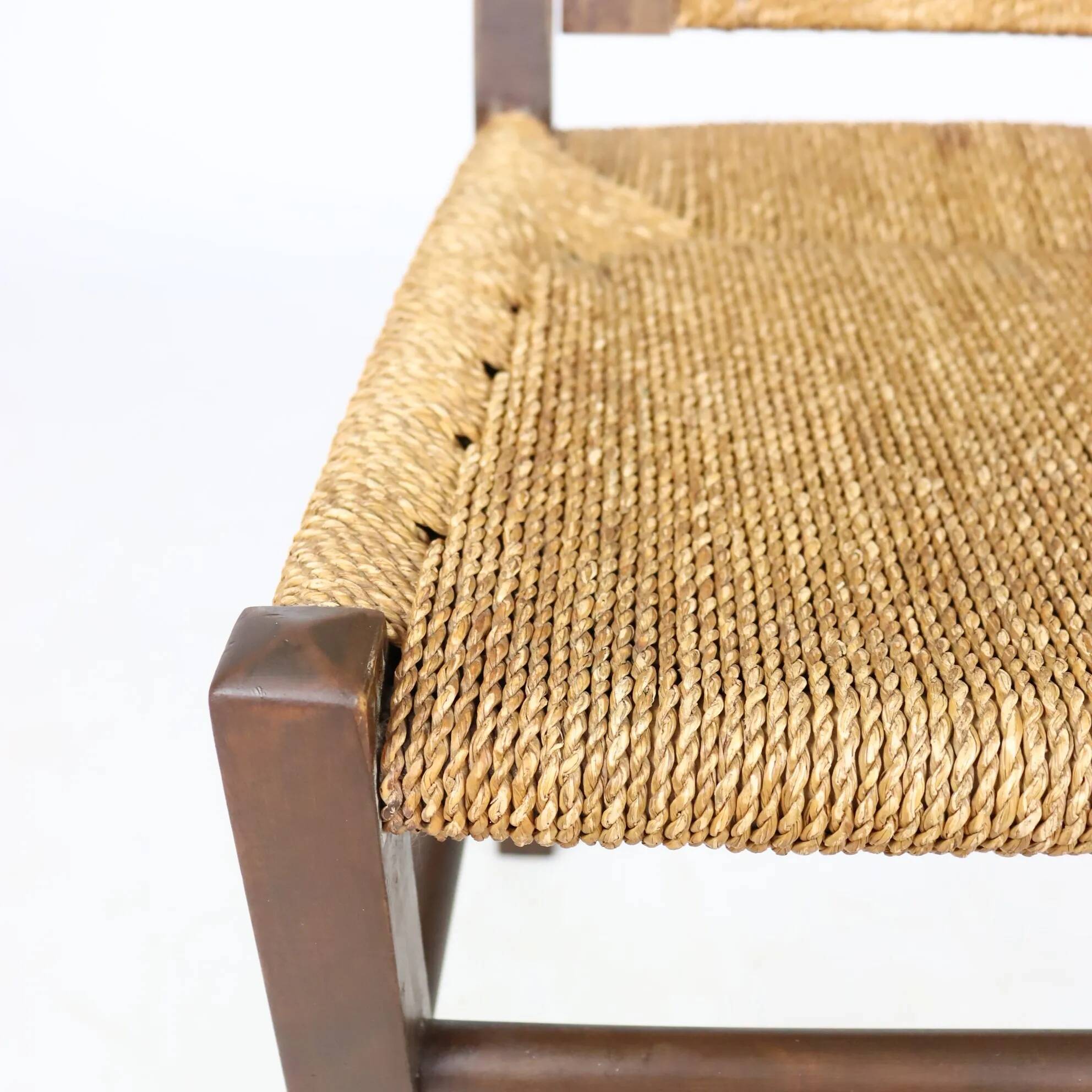 Brutalist rope chair