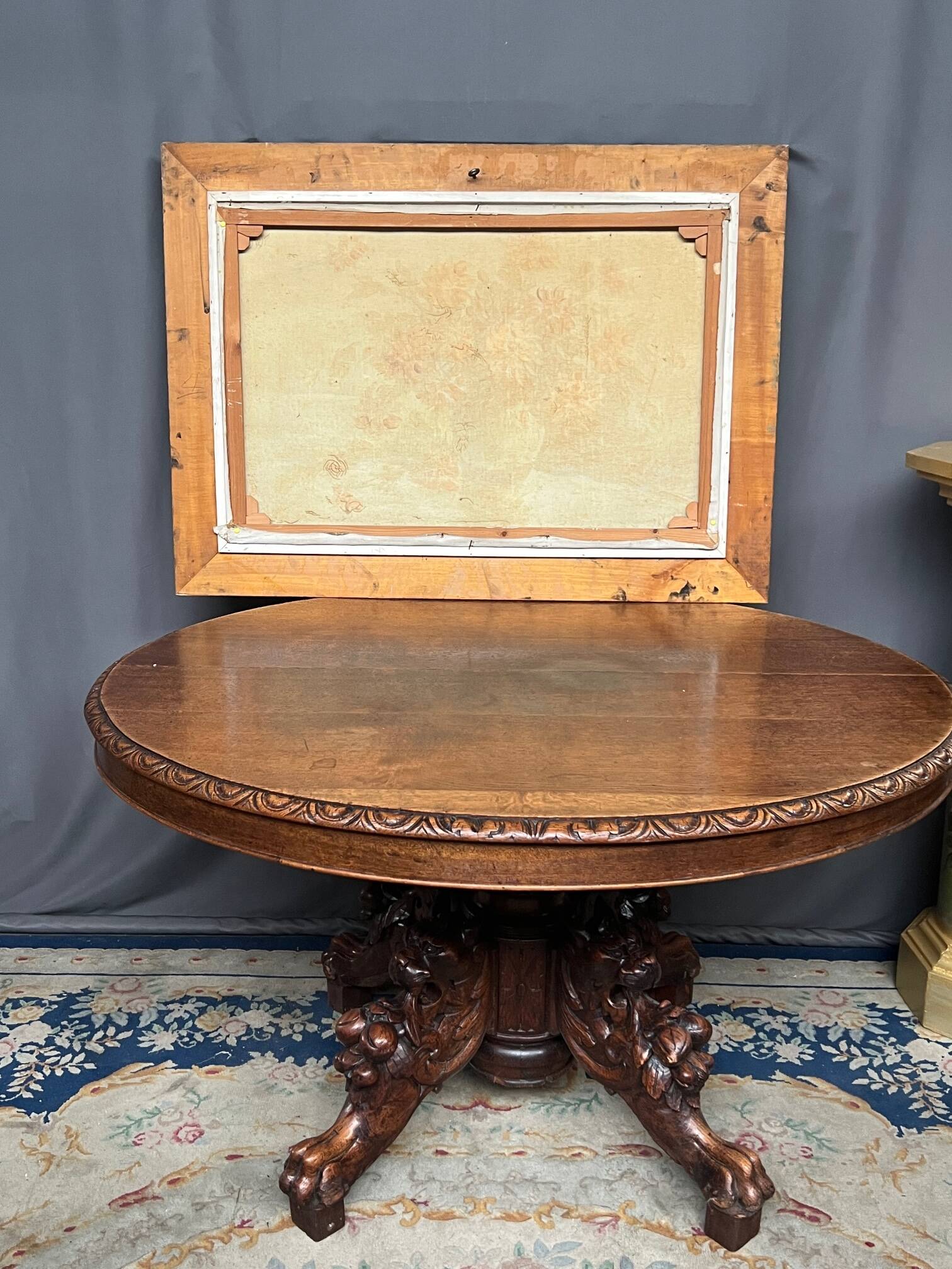 Still life with flowers signed.