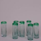 Bubble glass digestif glasses x7