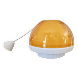 Orange plexiglass pendant light 1970