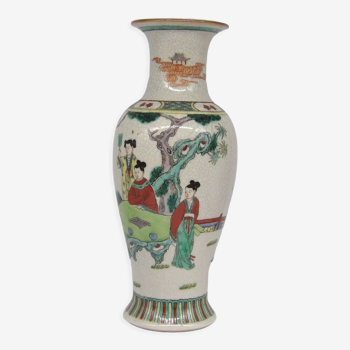 Vase de Chine - Nankin Céramique craquelée - XX°