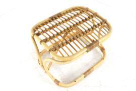 Rattan Footstool - mid century modern - japandi
