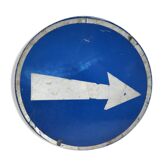 Ancien panneau de signalisation routier années 50