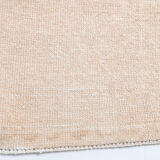 Faded beige turkish runner rug, 2'10x14'3 Ft