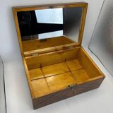 Biedermeier Box in Walnut Veneer on Maple, Austria, 1840s