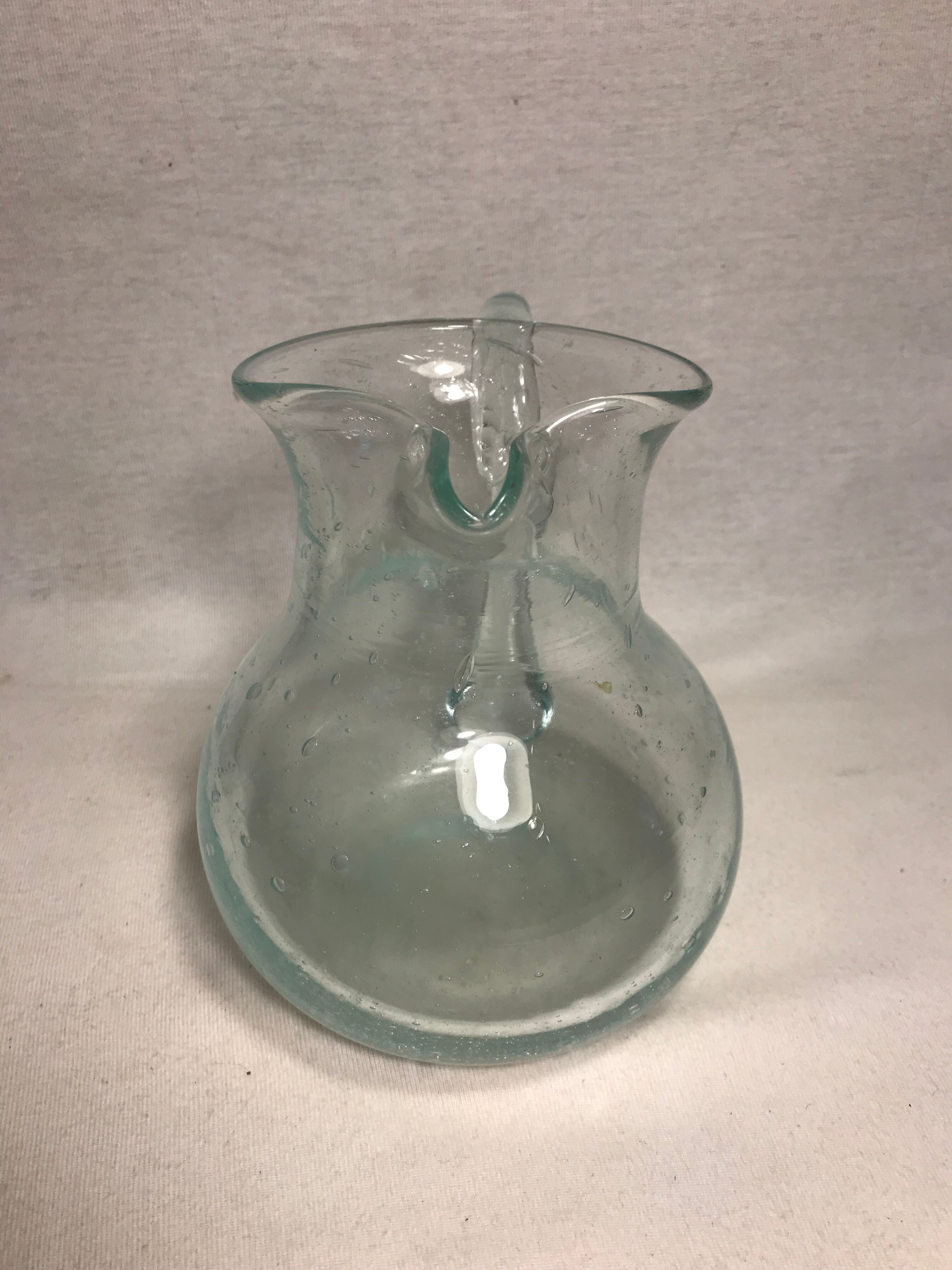 Former pitcher bubble glass breath hand Decoration Vintage decanter