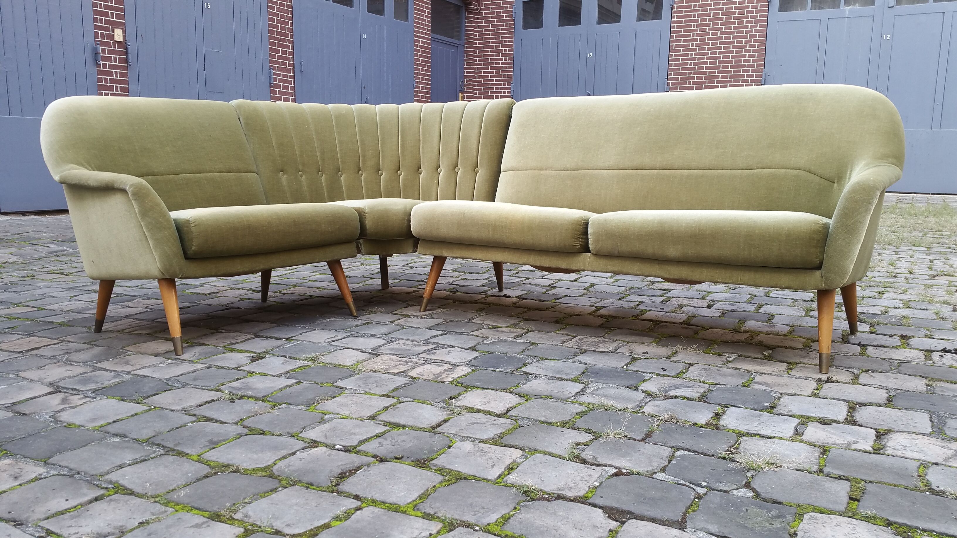 Together chairs Danish club 50 years Organic Green soft iced