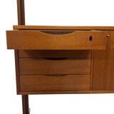 Vintage freestanding wall system Torbjorn Afdal 60's Scandinavian Design