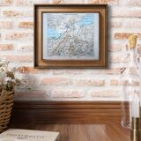 Printed in 1844, the surroundings of Interlaken, Switzerland.