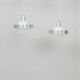 Lampes suspendues en verre et métal