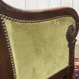 19th-century bergère in mahogany